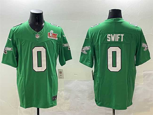 Men's Philadelphia Eagles #0 D'Andre Swift Green 2025 Super Bowl LIX Patch F.U.S.E. Throwback Vapor Untouchable Limited Stitched Jersey,We sell and wholesale Men's Philadelphia Eagles #0 D'Andre Swift Green 2025 Super Bowl LIX Patch F.U.S.E. Throwback Vapor Untouchable Limited Stitched Jersey on line form chian!
